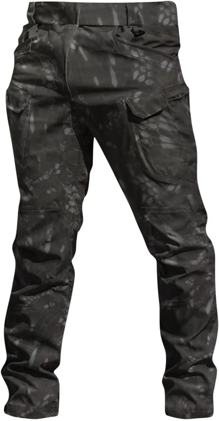 Work Pants for Men Construction Stretch Tactical Pants Multi Pockets Hiking Cargo Pant Water Resistant Trousers