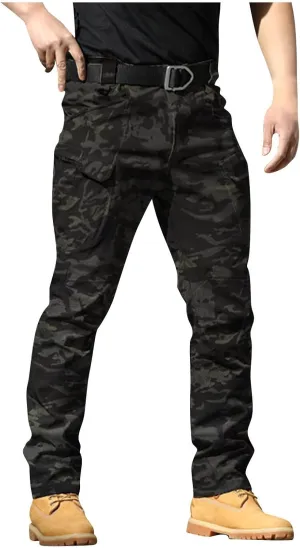 Work Pants for Men Construction Stretch Tactical Pants Multi Pockets Hiking Cargo Pant Water Resistant Trousers