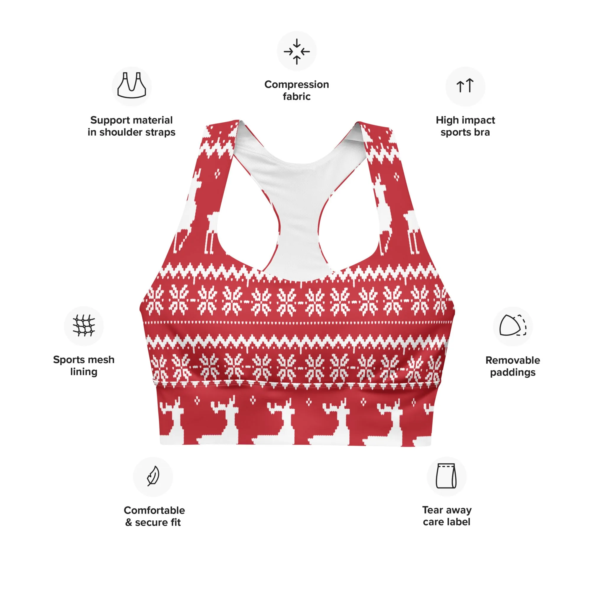 Yoga Casual Wear Longline Sports Bra, lioness-love