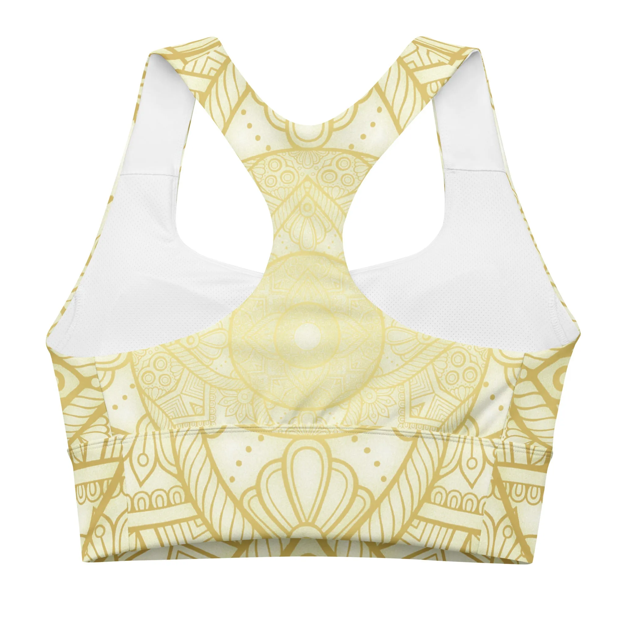 Yoga Wear Geometry Longline Sports Bra, lioness-love