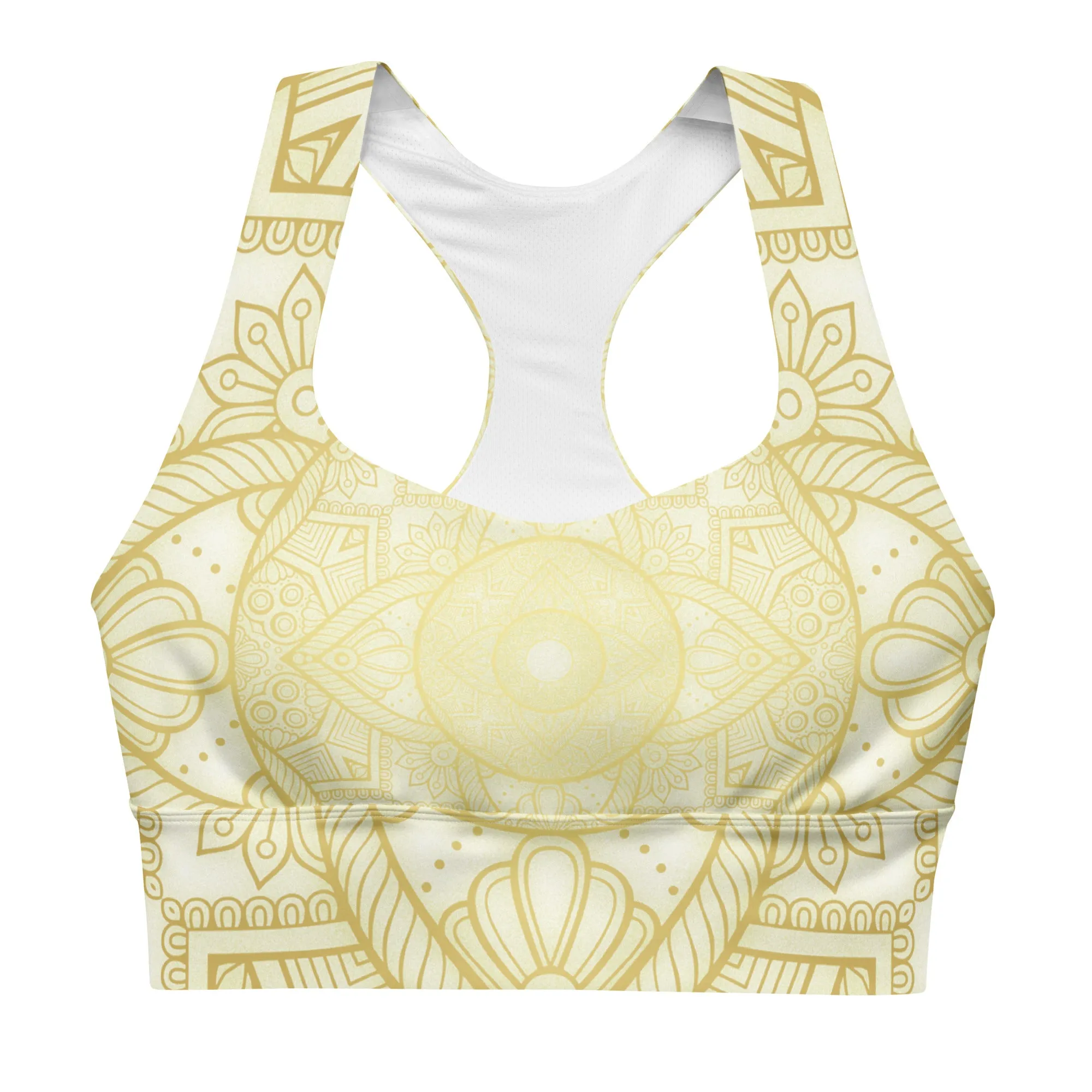 Yoga Wear Geometry Longline Sports Bra, lioness-love