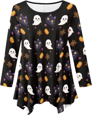 Ystardream Plus Size Long Sleeve Tops Women Suitable for Causal Daily